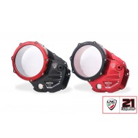 CNC Racing TROY BAYLISS LIMITED EDITION Clear Wet Clutch Cover for the Ducati Monster 937 (2021+) and Multistrada V2 (22-24) CNC Racing TROY BAYLISS LIMITED EDITION Clear Wet Clutch Cover for the Ducati Monster 937 (2021+) and Multistrada V2 (22-24)